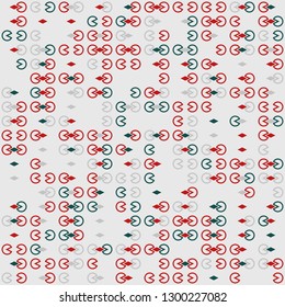 Seamless geometric pattern design illustration