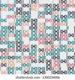 Seamless geometric pattern design illustration
