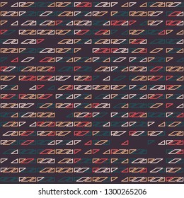 Seamless geometric pattern design illustration