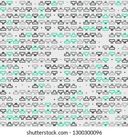 Seamless geometric pattern design illustration
