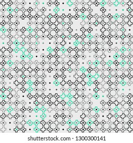 Seamless geometric pattern design illustration