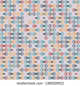 Seamless geometric pattern design illustration
