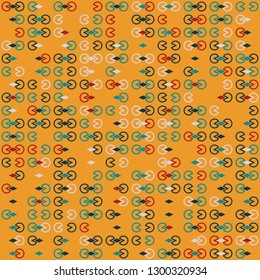 Seamless geometric pattern design illustration