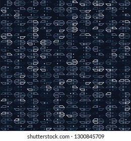 Seamless geometric pattern design illustration