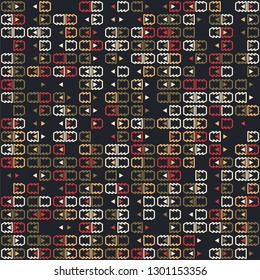 Seamless geometric pattern design illustration
