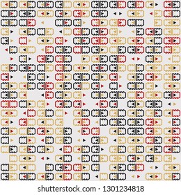 Seamless geometric pattern design illustration