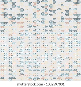 Seamless geometric pattern design illustration