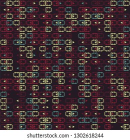 Seamless geometric pattern design illustration