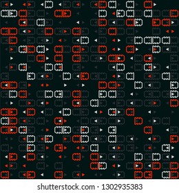 Seamless geometric pattern design illustration