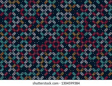 Seamless geometric pattern design illustration