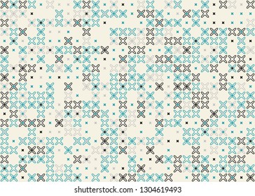 Seamless geometric pattern design illustration