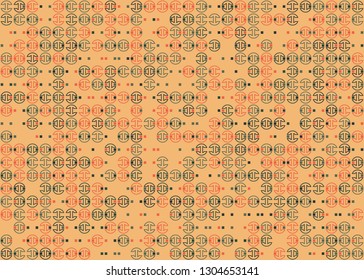 Seamless geometric pattern design illustration