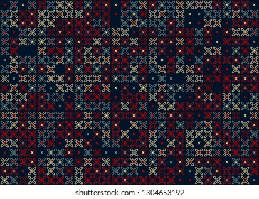 Seamless geometric pattern design illustration