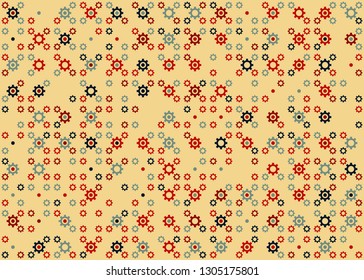 Seamless geometric pattern design illustration