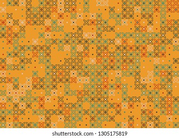 Seamless geometric pattern design illustration