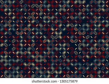 Seamless geometric pattern design illustration