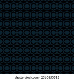 Seamless geometric pattern design illustration. In blue  black colors. Vector illustration