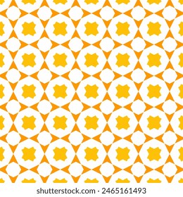 Seamless geometric pattern design with orange color, suitable for decoration, wallpaper, wrapping paper, fabric, background, etc.