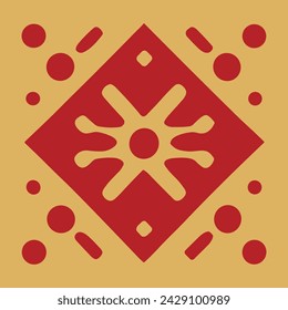 Seamless geometric pattern design for textile