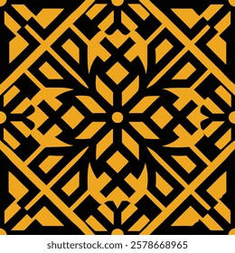 Seamless Geometric Pattern Design for Textile and Fabric Vector Illustration