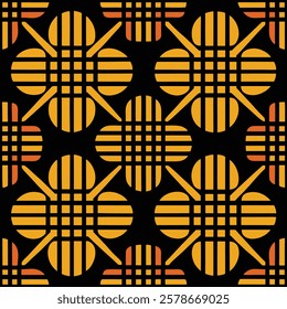 Seamless Geometric Pattern Design for Textile and Fabric Vector Illustration