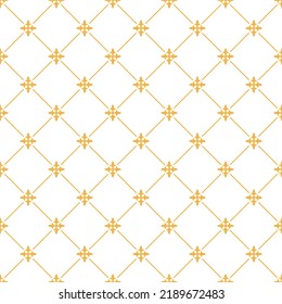 Seamless geometric pattern of diagonal lines and elements of oriental ornament. Flat style.