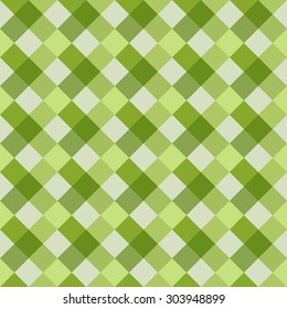 Seamless geometric pattern. Diagonal square, braiding, woven line background. Strapwork texture in warm, light, green, olive colors. Rhomb, staggered figure texture. Vector