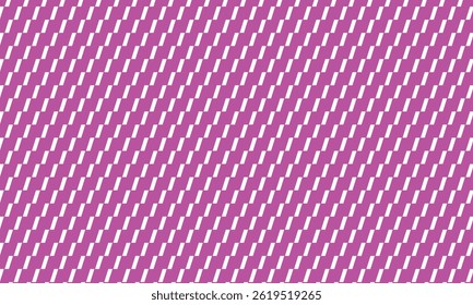 Seamless geometric pattern with diagonal white stripes on a vibrant purple background, creating a modern, dynamic, and stylish abstract texture for design use.