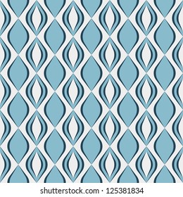 Seamless geometric pattern with diamond shapes, soft colors. Can be used to fabric design, wallpaper, decorative paper, scrapbook albums, web design, etc. Swatches of seamless pattern included in file