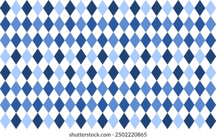 seamless geometric pattern, Seamless geometric diamond pattern in two tone blue. blue diamond checkerboard, chessboard seamless Repeat seamless pattern design for fabric printing or background