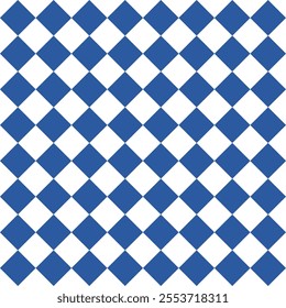 seamless geometric pattern, Seamless geometric diamond pattern in two tone blue. blue diamond checkerboard, chessboard seamless Repeat seamless pattern design for fabric printing or background