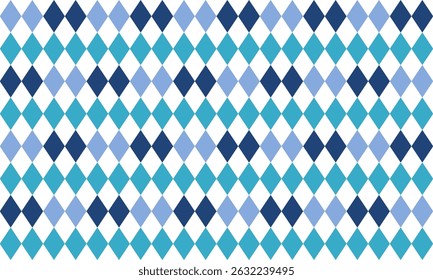 seamless geometric pattern, Seamless geometric diamond pattern in two tone blue. blue diamond checkerboard, chessboard seamless Repeat seamless pattern design for fabric printing or background