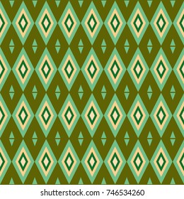 Seamless geometric pattern with diamonds