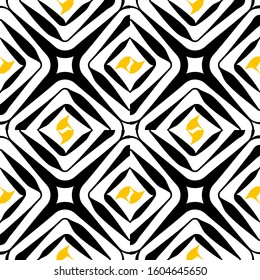 Seamless geometric pattern with diamonds. Vector art.