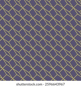 Seamless Geometric Pattern of Diamonds in Yellow and Blue