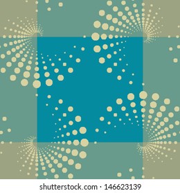 Seamless geometric pattern with dots. Can be used in textiles, for book design, website background. 
