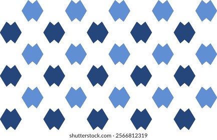 seamless geometric pattern, Seamless geometric double diamond pattern in two tone blue. blue diamond checkerboard, chessboard seamless Repeat seamless pattern design for fabric printing or background