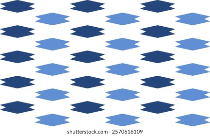 seamless geometric pattern, Seamless geometric double diamond pattern in two tone blue. blue diamond checkerboard, chessboard seamless Repeat seamless pattern design for fabric printing or background