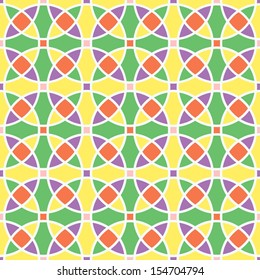 Seamless geometric pattern with the effect of stained glass