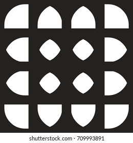 Seamless geometric pattern. The element of design to create layouts, backgrounds, printing on fabric, paper, wrapping, Wallpaper. Ornament in ethnic style. Vector illustration