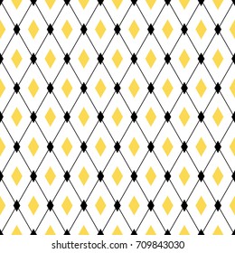 Seamless geometric pattern. Endless cross lines, diamond rhombus. Vector background for wallpaper, fashion print design