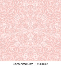 Seamless geometric pattern, endless repeating texture. Tribal ethnic ornate background, colorful lace pattern. Fashion fabric or paper print, square doodle pattern, vector illustration