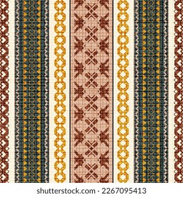 Seamless geometric pattern, ethnic background, vector design