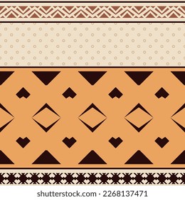Seamless geometric pattern, ethnic background, vector design