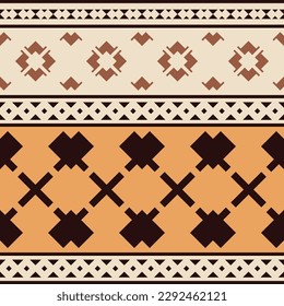 Seamless geometric pattern, ethnic background, vector design