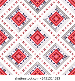 Seamless geometric pattern, Ethnic background, Native pattern for textile, carpet, table cloth, fabric print.