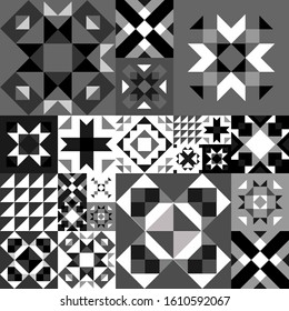Seamless geometric pattern. Ethnic ornament on the carpet. Aztec style. Tribal ethnic vector texture. Embroidery on fabric. Indian, Mexican, folk pattern. Quilting, patchwork, jacquard