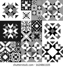 Seamless geometric pattern. Ethnic ornament on the carpet. Aztec style. Tribal ethnic vector texture. Embroidery on fabric. Indian, Mexican, folk pattern. Quilting, patchwork, jacquard