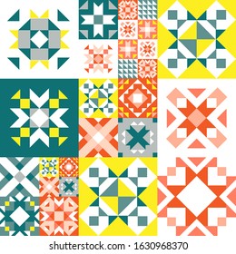 Seamless geometric pattern. Ethnic ornament on the carpet. Aztec style. Tribal ethnic vector texture. Embroidery on fabric. Indian, Mexican, folk pattern. Quilting, patchwork, jacquard