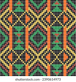 Seamless geometric pattern. Ethnic ornament. Boho style.